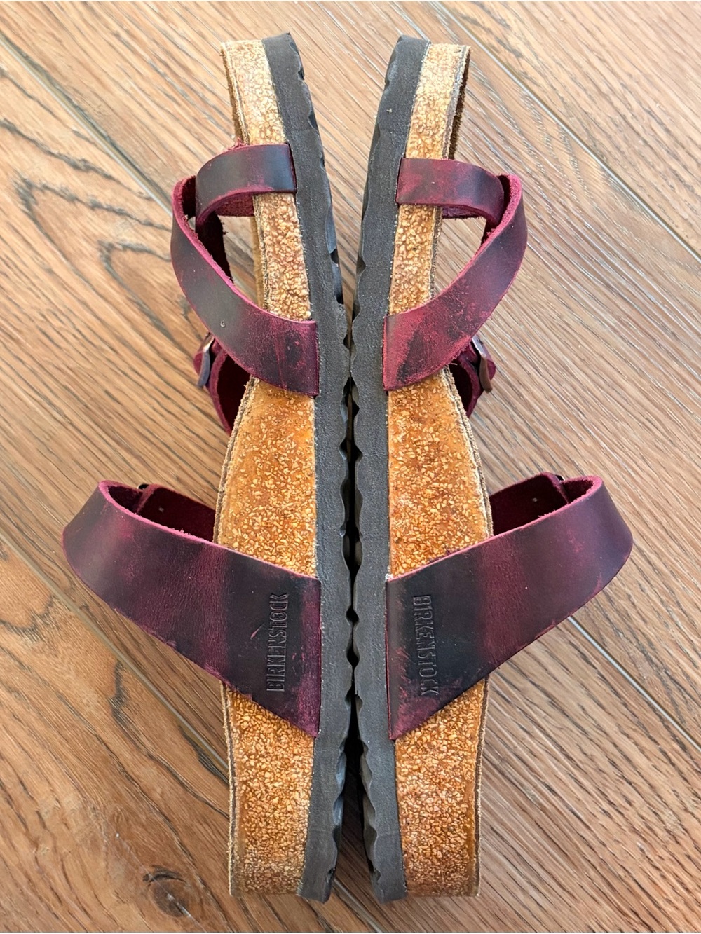 Birkenstock Oiled Leather Mayari Sandals in Zinfandel - Picture 5 of 6